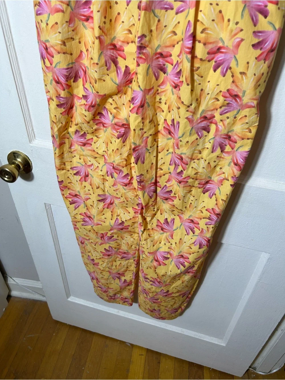 Farm Rio banana sunshine bow top jumpsuit womens S NWT yellow
